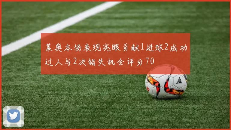 莱奥本场表现亮眼贡献1进球2成功过人与2次错失机会评分70